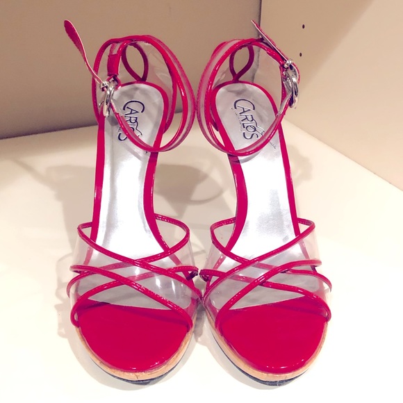 Carlos Santana Rosso Red Ankle Strap Sandal - Picture 1 of 7